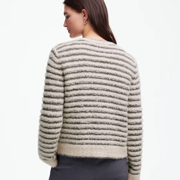 Madewell Bouclé-Knit Crewneck Sweater - Picture 3 of 4